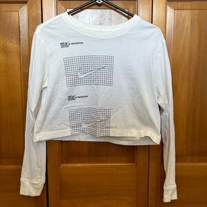 cropped nike long sleeve